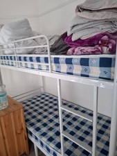 Bunk Bed Metal With 2 Mattresses COLLECTION ONLY