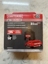 NIB Craftsman V20 Advanced 3AH Battery & Charger Kit CMCB2103-CK
