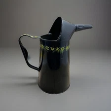 Vintage 1930 Floral Metal Pitcher
