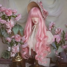 BJD's Long Wavy Hair Wig with Bangs for 1/3 1/4 1/6 Ball Jointed Dolls Toys DIY