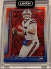 Josh Allen 3/5 Red Base Etch Variation No. 34 2025 Topps Chrome Football Card