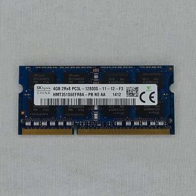 SK hynix 4GB DDR3L SO-DIMM PC3L-12800S 204-Pin Non-ECC RAM HMT351S6EFR8A-PB