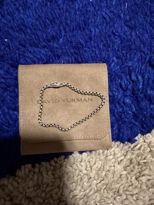 David Yurman Sterlingsilber 3,6 mm Box Kette Armband 8'' EUC Medium