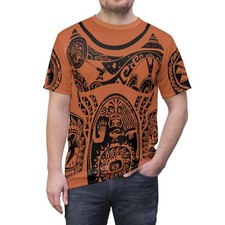 Maui Disfraz Cosplay Moana Personaje de Dibujos Animados Maui Tatuaje Camiseta Impresa en 3D