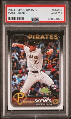 2024 Topps Update Rookie Debut Paul Skenes US288 PSA 10 Pittsburgh Pirates