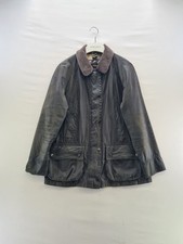 Barbour Wax Jacket Size UK 12 Sage Green Beadnell Tartain Lined Country Classic
