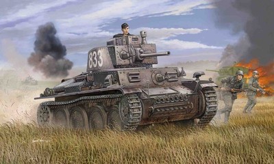 TRUMPETER 01577 MODEL GERMAN PZKPFW 38(T) AUSF.E/F 1/35