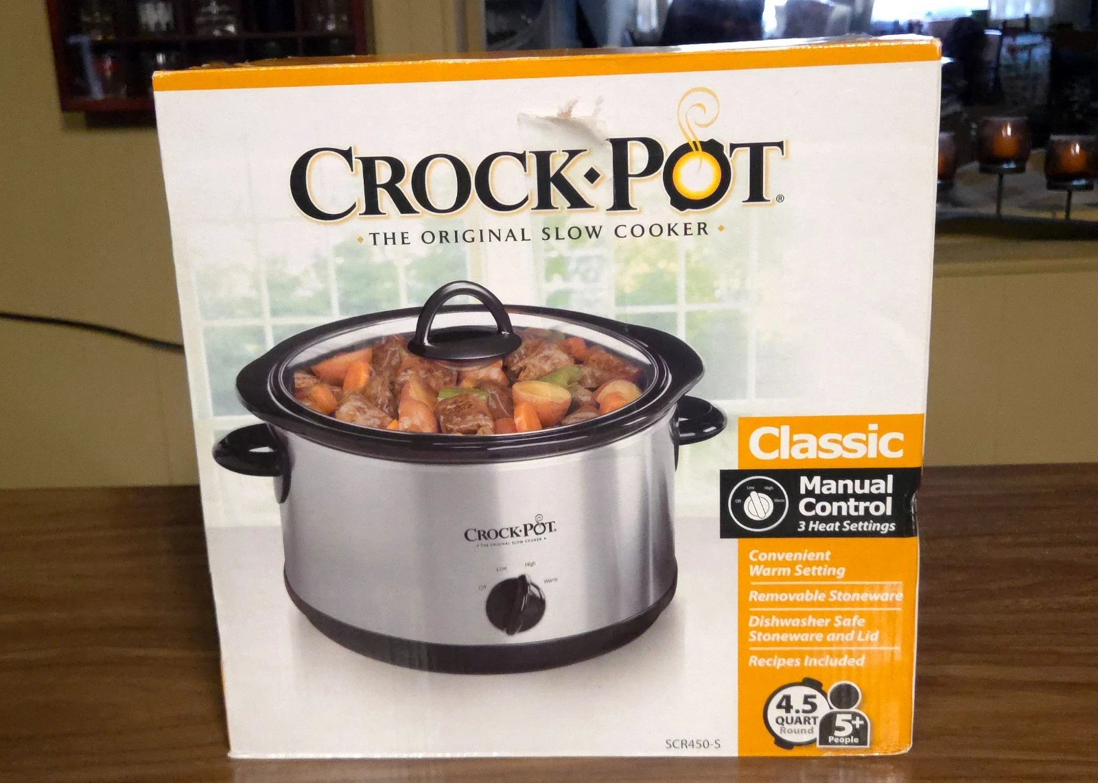 Crock-Pot SCR450-S Manual Slow Cooker 4.5Qt Silver - Brand New In Sealed Box
Opens in a new window o