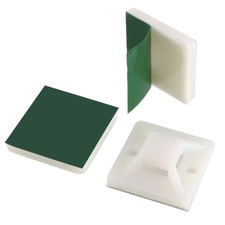 60pcs Self Adhesive Cable Tie Mounts Line Base Holders 19mm x 19mm