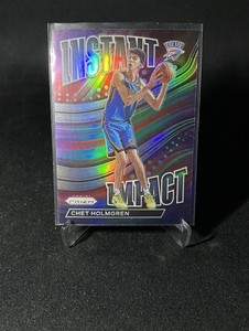 2022-23 Panini Prizm Chet Holmgren Instant Impact Silver Prizm #2 OKC RC