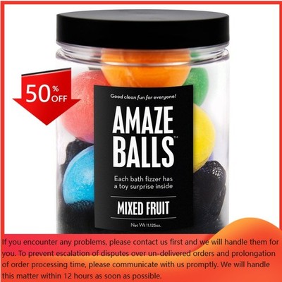 Da Bomb Bath Fizzers Amaze Balls Bath Bomb Jar - 11.125oz: Paraben-Free