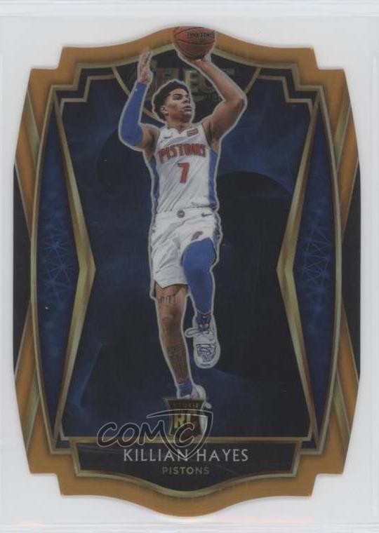 2020 Panini Select Premier Level Orange Prizm Die-Cut 41/65 Killian Hayes 02ez