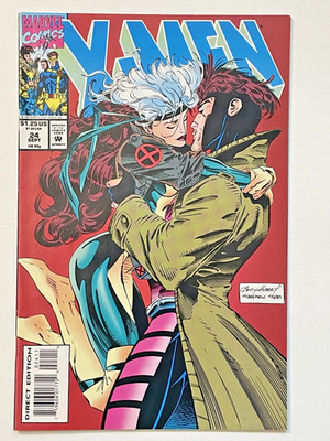 Marvel Comics X-MEN (VOLUME 1) # 24 ICONIC ROGUE & GAMBIT COVER VF 1993
