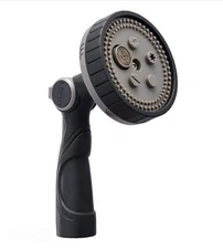 Orbit 5-pattern Thumb Control Nozzle, Black Garden Hose