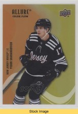 2022-23 Upper Deck Allure Color Flow Orange Yellow Yegor Sharangovich READ 0hc9