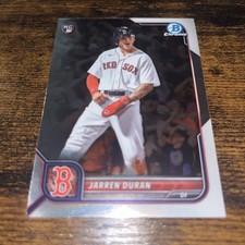 Jarren Duran 2022 Bowman Chrome #16 Rookie