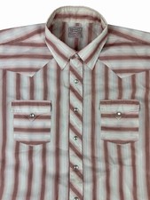 Vintage H Bar C Ranchwear Pearl Snap Western Shirt USA Mens Medium