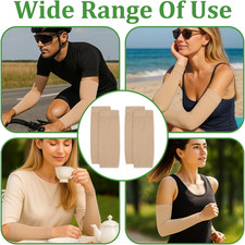 2 Pairs Tattoo Cover Up Sleeve Forearm Sleeves for Women, Forearm Compression...