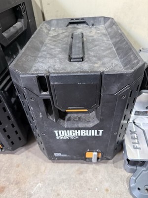ToughBuilt StackTech Compact Tool Box Lockable Organizer with Removable Tray