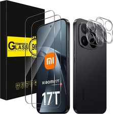 Screen Protector For Xiaomi 17T / Xiaomi 17T Pro Glass  & Camera lens Clear