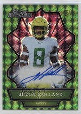2021 Wild Card Alumination Holo-Lux Green 31/45 Jevon Holland Rookie Auto RC 0l1. rookie card picture