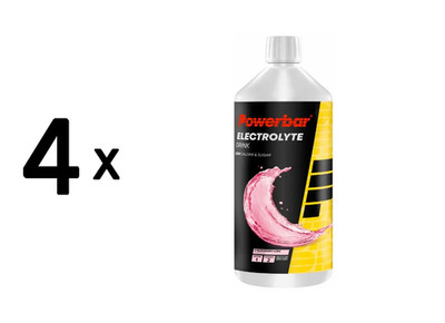 4 x Powerbar Electrolyte Drink (1000 ml) Strawberry-Lime (23,74 EUR/L)