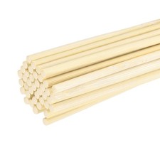 40Pcs 1/8 x 19.7 Inch Wooden Dowel Rods for Arts Crafts