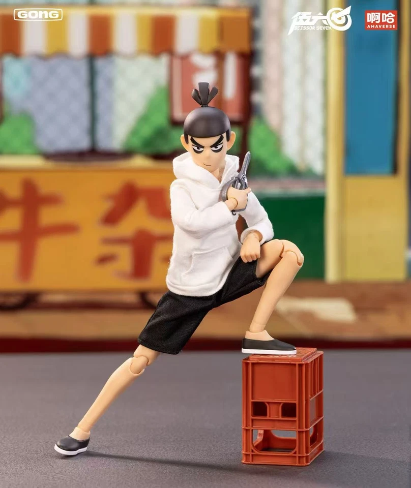 GONG ANIME SCISSOR SEVEN WU LIUQI 1/8 ARTICULATED FIGURE TOYS DISPLAY - Image 4 of 4