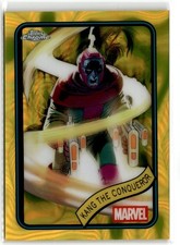 2025 Topps Chrome Marvel Yellow Lava Refractor Kang the Conqueror #181