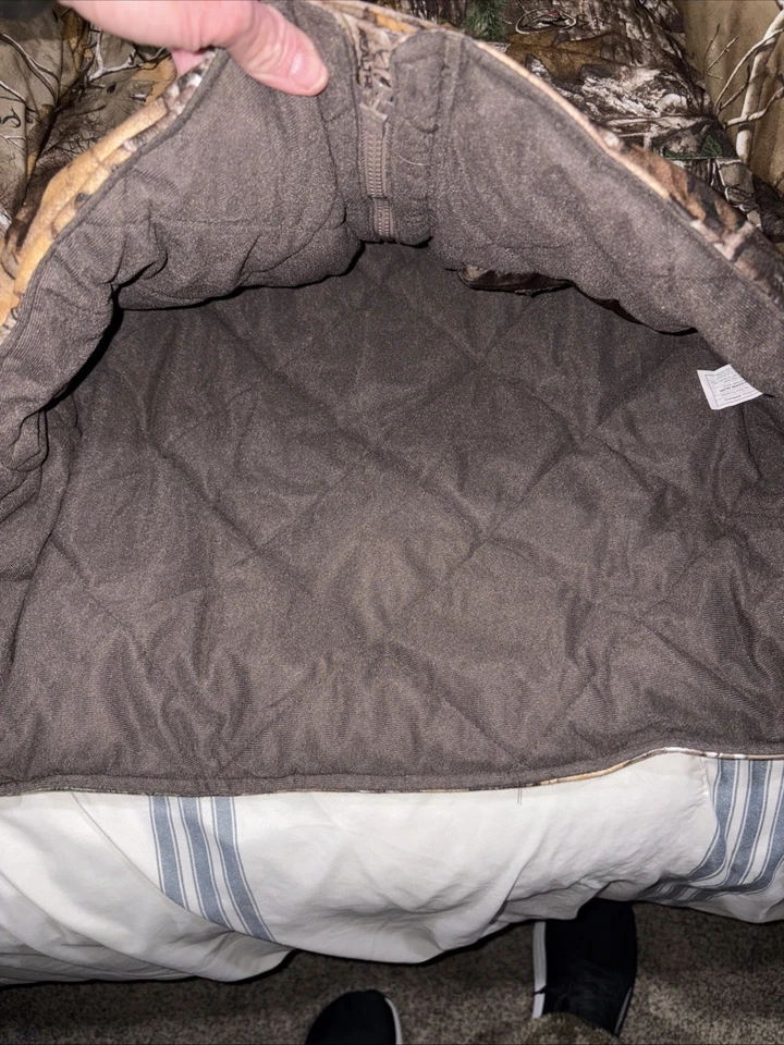 Redhead Men’s Jacket Full Zip Mossy Oak Camo Thinsulate Removable Hood Sz Large - Image 3 of 4