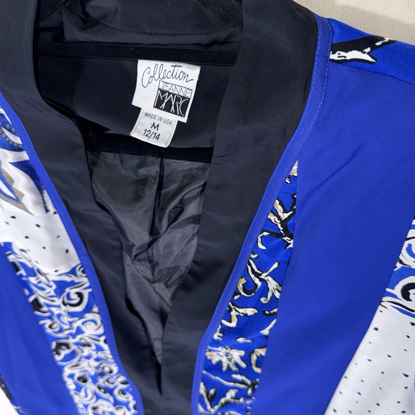Jeanne Marc Collection Patchwork Blazer Jacket Bl… - image 17