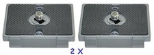 2 x Quick Release Plate Fit Bogen 3157N Manfrotto 200PL-14 RC2 3030 3130 with...