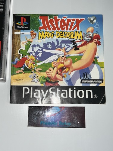 Asterix Maxi-Delirium - PS1 Sans jaquette Avant Version Fr PlayStation Sony - Foto 4 di 5