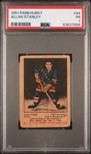 1951 PARKHURST ALLAN STANLEY 94 POOR RC PSA 1 HOCKEY NEW YORK RANGERS