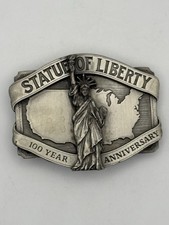 1984 STATUE OF LIBERTY 100 YEARS COMMEMORATIVE BELT BUCKLE DETAILED 640/10000