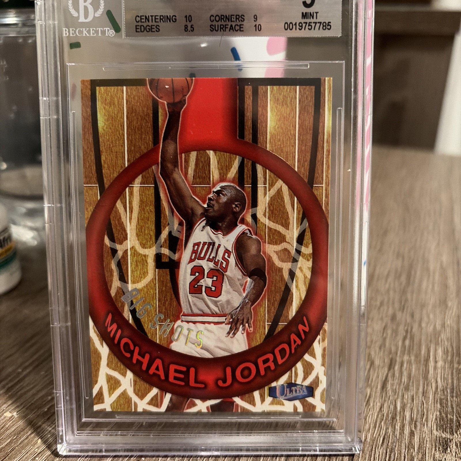 Michael Jordan 1997-98 Ultra #1 Big Shots BGS 9 w/ 2-10 Subs Bulls MJ AIR 
