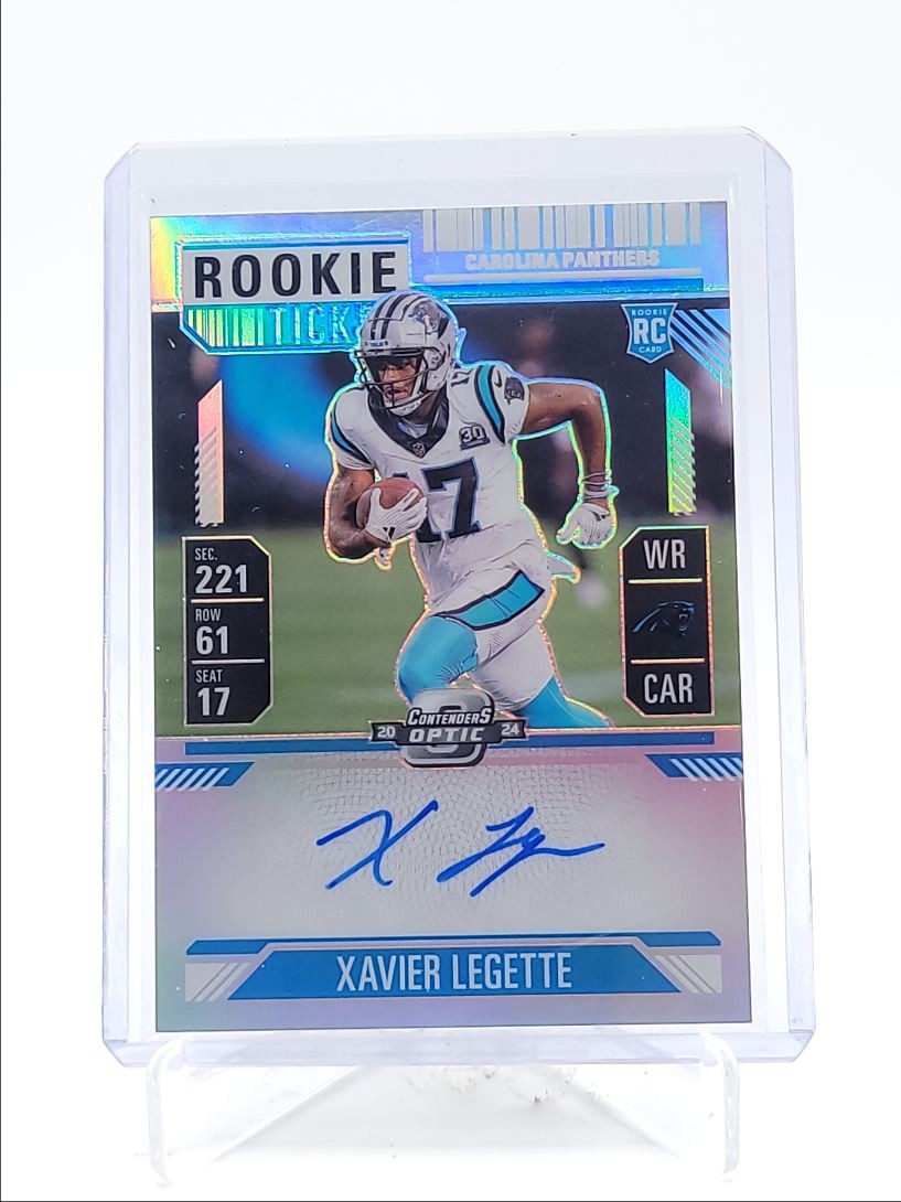 XAVIER LEGETTE 2024 CONTENDERS OPTIC ROOKIE TICKET SILVER RC AUTO Q4508