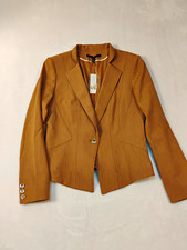 Nwt White House Black Market Heathered Seasonless Jacket Sandalwood Blazer 10
