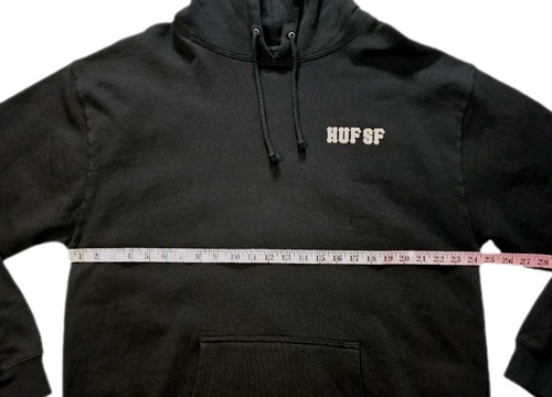 Huf SF Black Long Sleeve Pullover Hoodie Adult Size XL - Picture 4 of 9