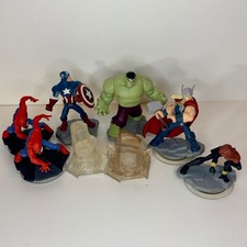 Lot Of 8 Disney Infinity 2.0 Marvel Toys To Life Figures Captain America Hulk