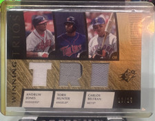 Upper Deck 2008 SPx Winning Trios Memorabilia Jones Hunter Beltran #WT-JBH /25