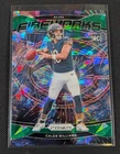 2024 Panini Prizm - Fireworks Caleb Williams #25 Green Ice Prizm (RC)