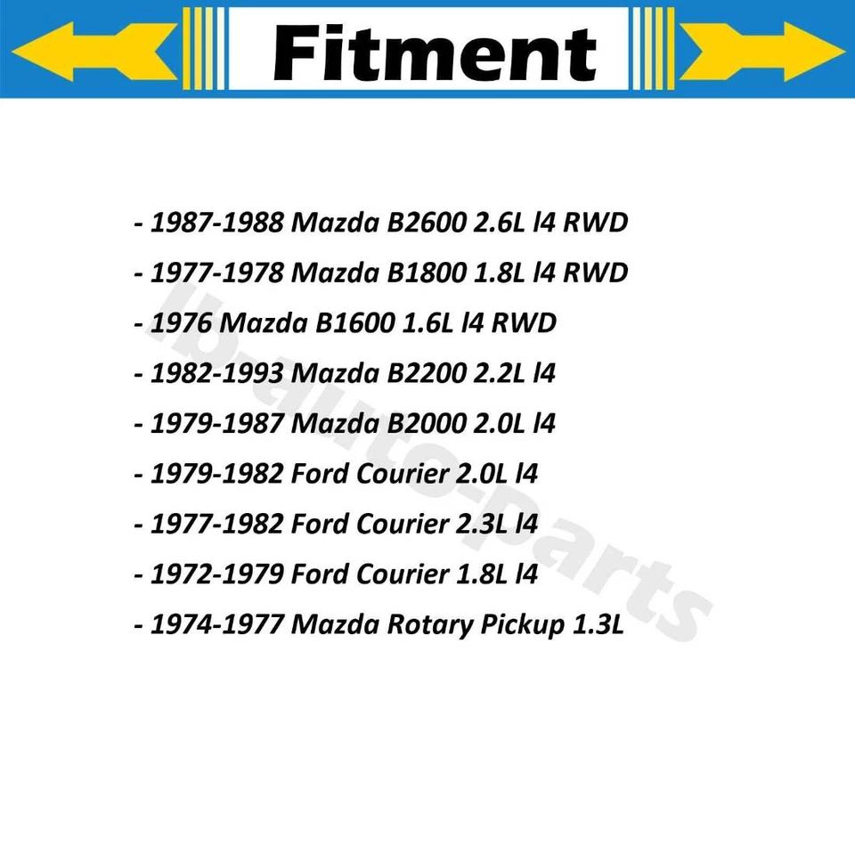 Kit de eje de brazo de control superior delantero 2 piezas para camioneta giratoria Mazda 1974-1977 Foto 2 de 4