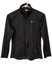 Nike Black Storm fit Jacket Womens Size Small Zip Pockets Neck Closure
