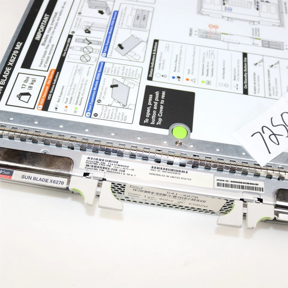 Sun Blade X6270 Motherboard Assembly 541-4078 | 1x Xeon E5620 2.4GHz QC - Image 3 of 4