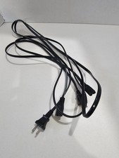 Two 2-Prong Power Cord Figure 8 AC Cable IEC C7 Replacement 6ft Black