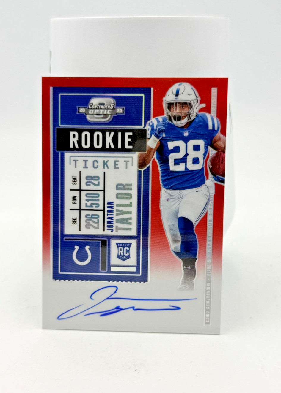 2020 Panini Contenders Optic Rookie Ticket RPS Autographs Jonathan Taylor #116