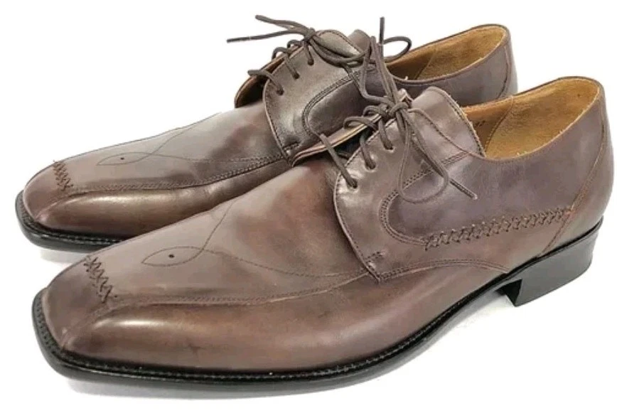 MEZLAN Light Brown Leather Derby Sz 11M - Image 4 of 4