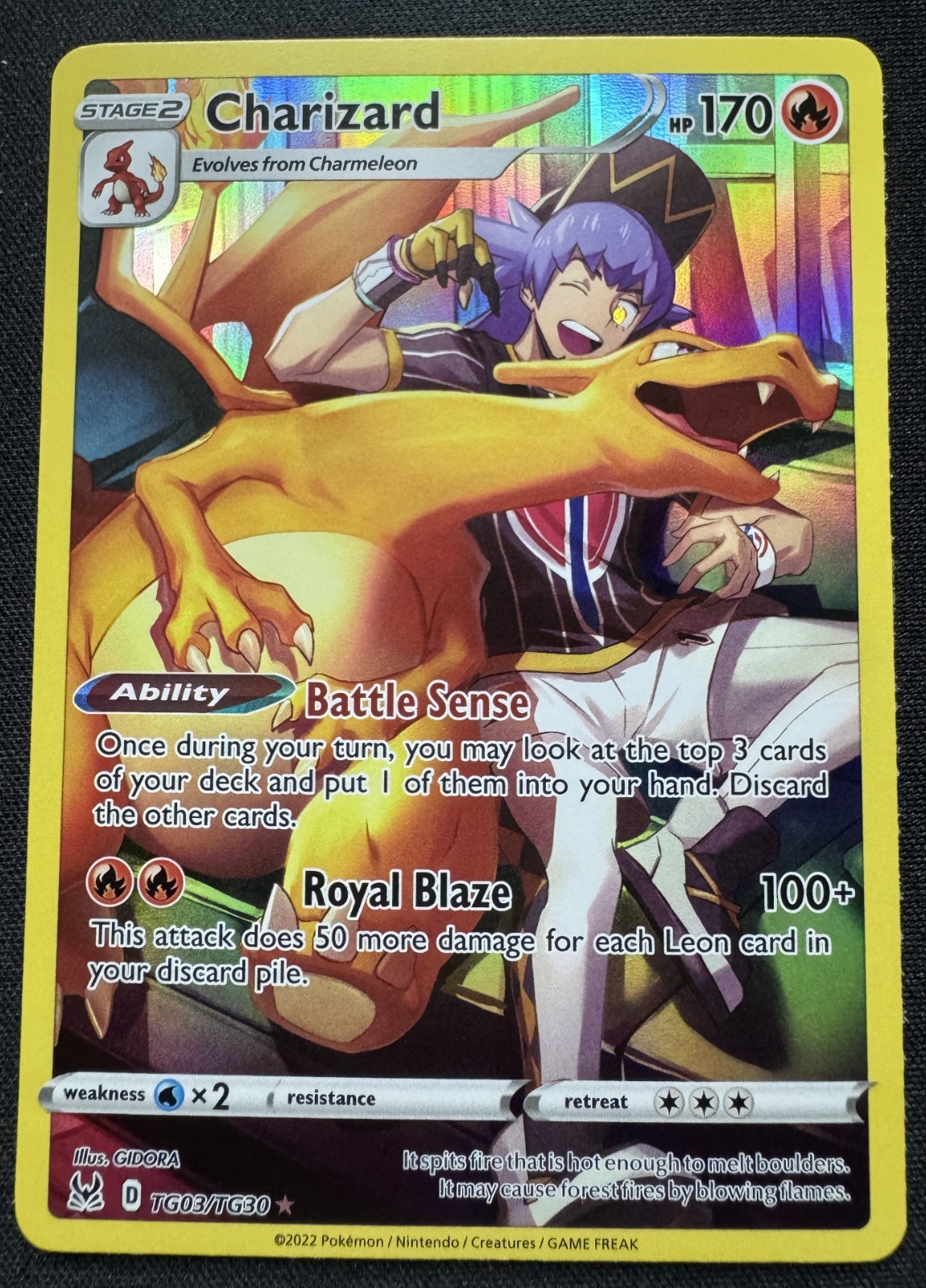 Pokemon Lost Origin Trainer Gallery Charizard TG03 Ultra Rare (See Description)