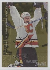 1999 ITG Be A Player Millennium Signature Series Gold Valeri Bure #40 Auto 2d8